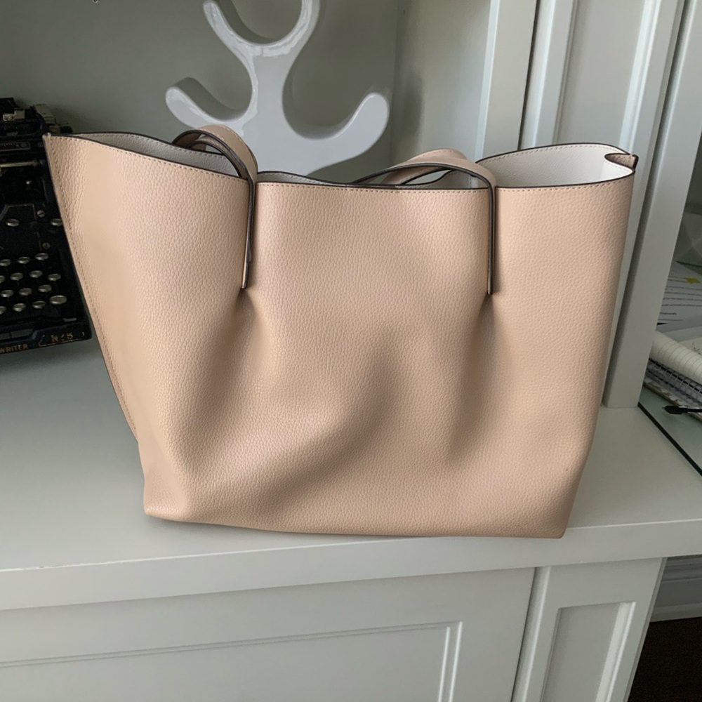 Michael KORS Emilia Large EW Leather Powder Tan Colour Tote Shoulder Purse New - Picture 10 of 16